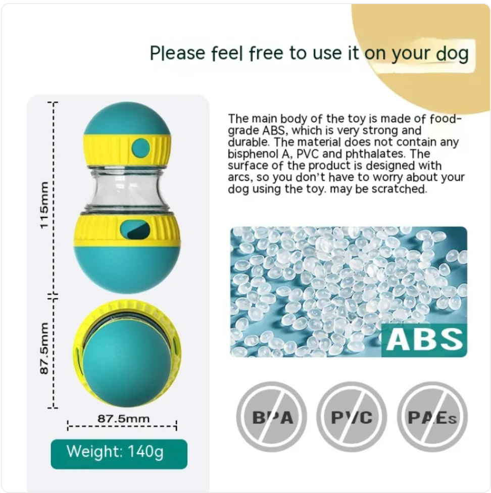 Gioco Interattivo per Cani con Dispenser di Cibo - Puzzle Antistress e Slow Feeding per Stimolare la Mente del Tuo Amico Fedele