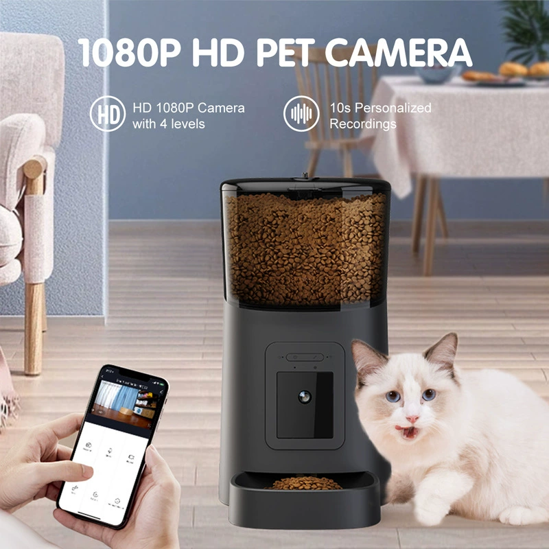 Distributore Automatico per Animali con Telecamera HD 1080p e Controllo Smart da App