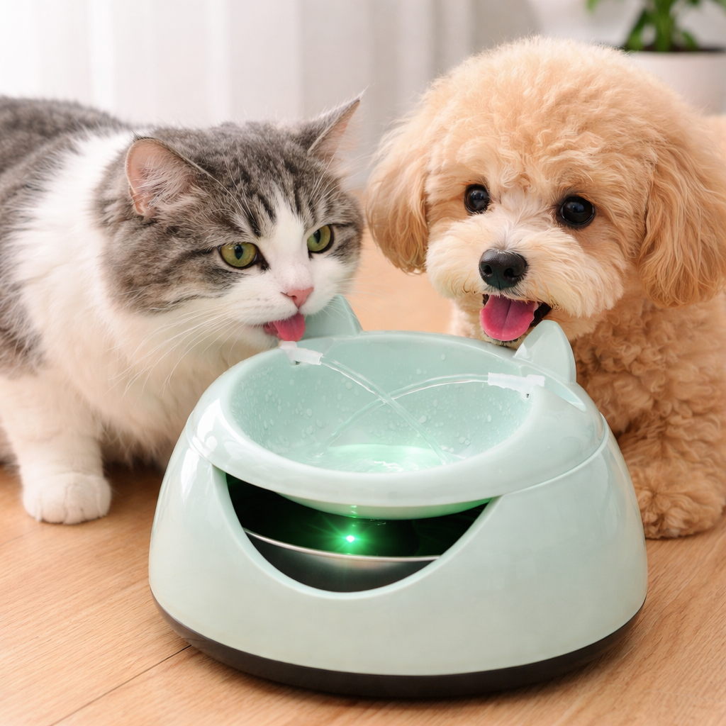 Fontanella Automatica Acqua per Cani e Gatti - Distributore Acqua con Flusso Continuo